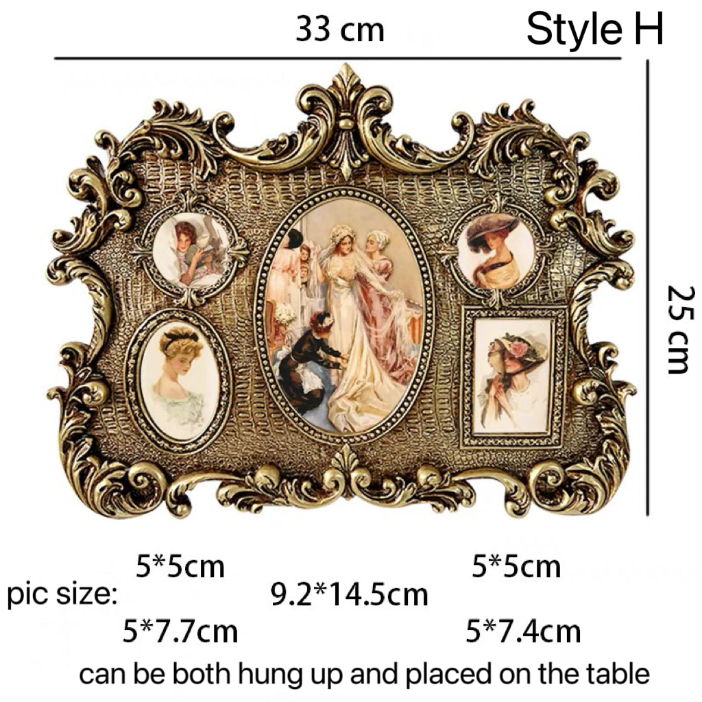 Victorian Style Gold Photo Frame Wall Art