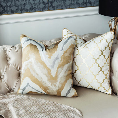 Modern Gold Marble Cushion Cover