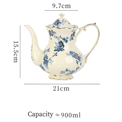 Vintage Style Ceramic Orchid Tea Set