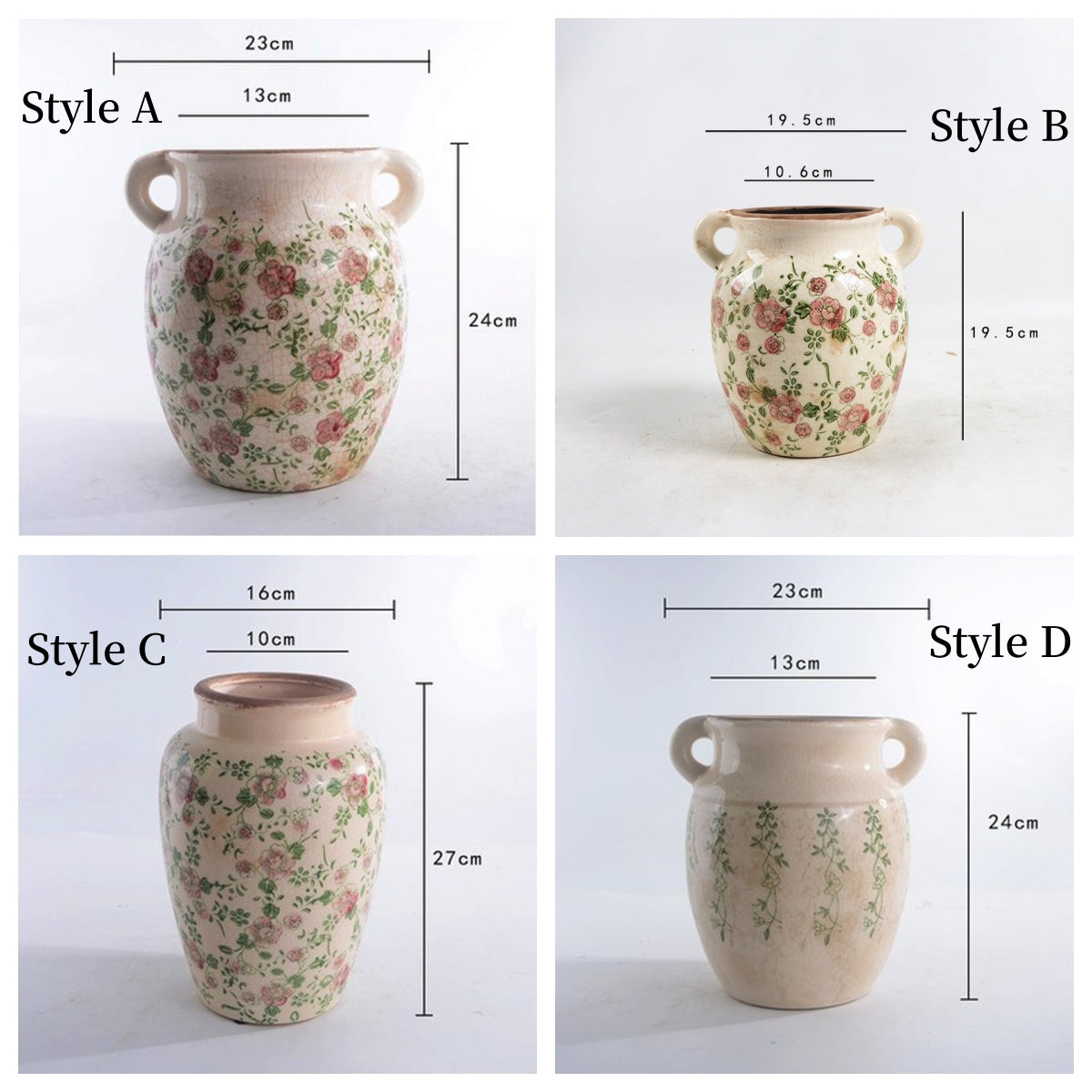 Japanese style handmade ceramic vase