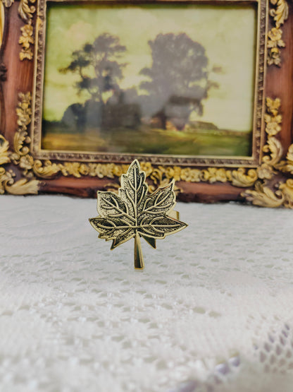 Vintage Inspired Maple Leaf Napkin Rings (set of 6)