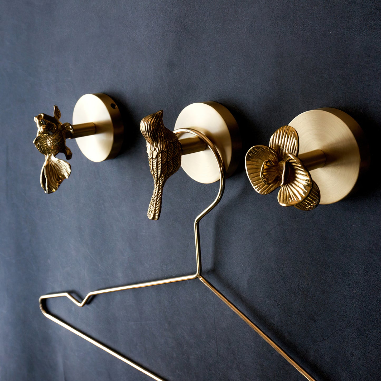 Animal Brass Hook Coat Holders