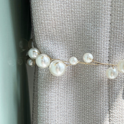 Elegant Vintage Style Pearl Curtain Tiebacks