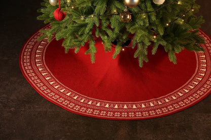 Exquisite Snowflake Christmas Tree Skirt