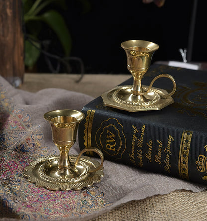 Gold Candlestick Holders