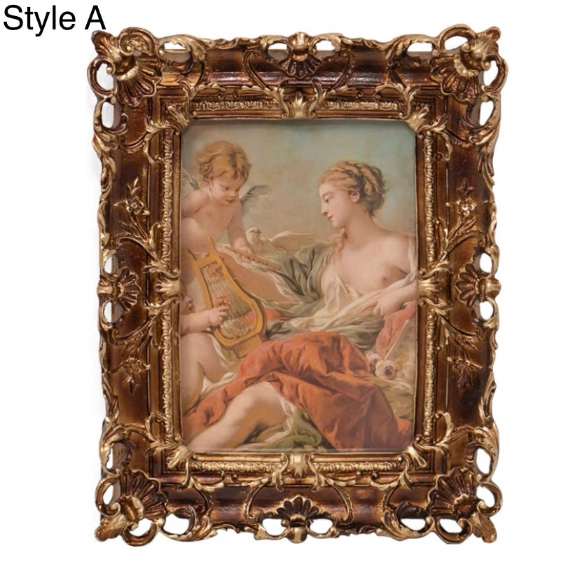 French Style Gold and Bronze Photo Frame Wall Art