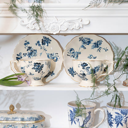 Vintage Style Ceramic Orchid Tea Set