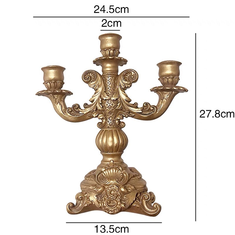 French Vintage Inspired Cinderella Candlestick Holders