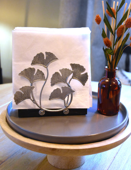 Gold and Silver Metal Napkin Holder