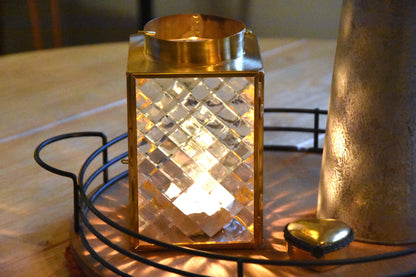 Vintage Inspired Glass Lantern Illuminate Your Space with Timeless Elegance