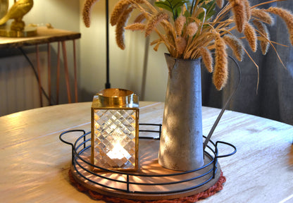 Vintage Inspired Glass Lantern Illuminate Your Space with Timeless Elegance