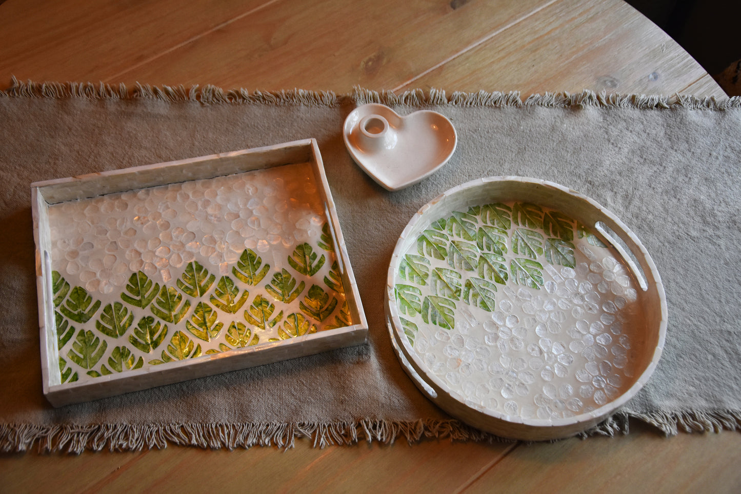 Handmade Inlay Mother of Pearl Tray