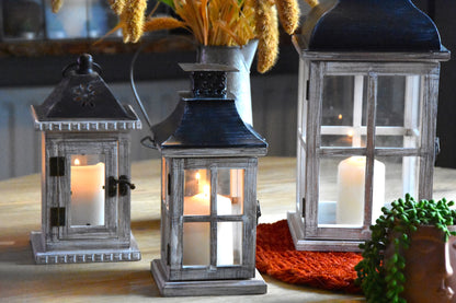 Rustic Nordic Wooden Lantern