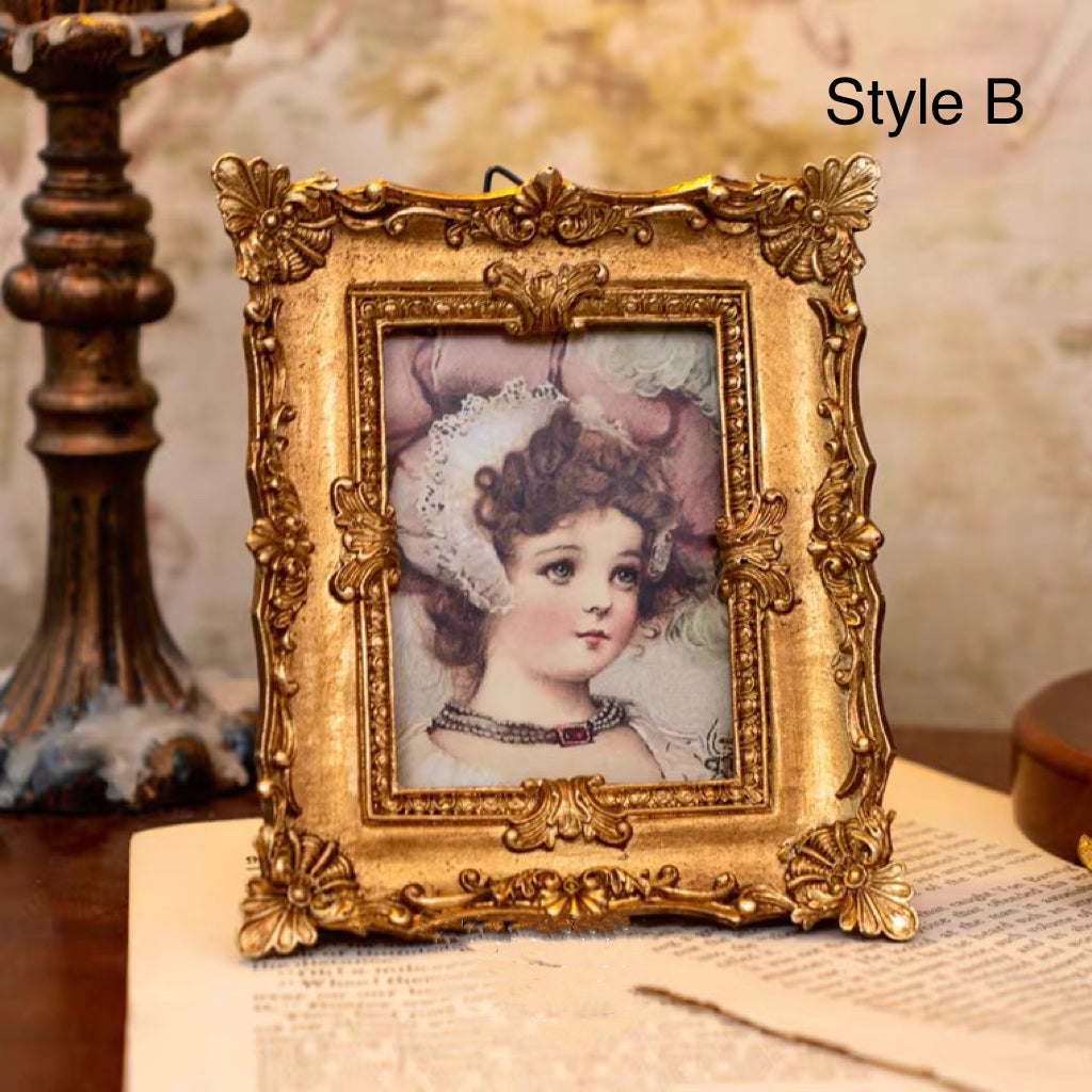 French Style Mini Gold Photo Frame Wall Art