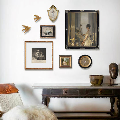 Gold and Black Photo Frame Wall Art