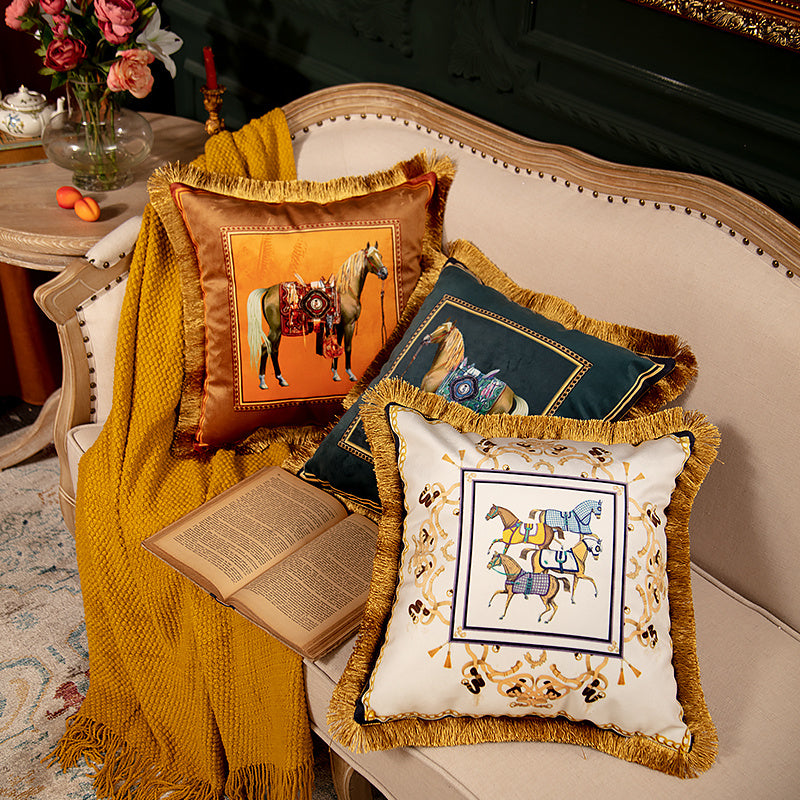 Luxurious Vintage Inspire Velvet Cushion Cover