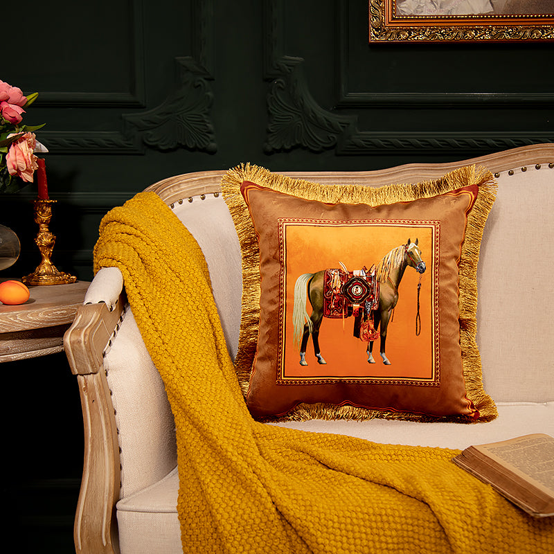 Luxurious Vintage Inspire Velvet Cushion Cover