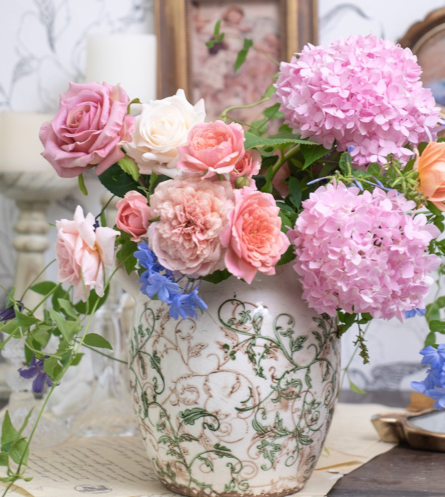 Ceramic Vase with Crackle Glaze