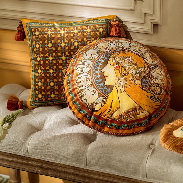 Premium Orange Velvet Cushion Cover