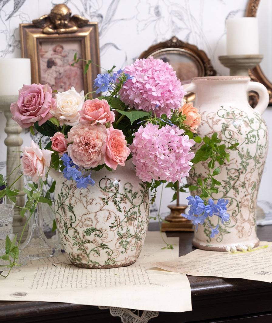 Ceramic Vase with Crackle Glaze