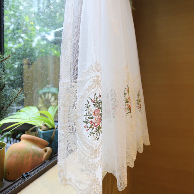 Elegant Sheer Single Voile Eyelet Curtain