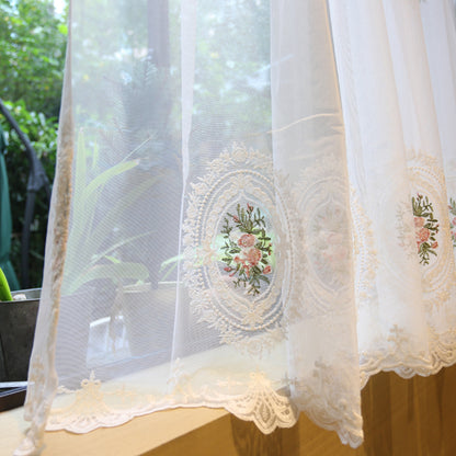 Elegant Sheer Single Voile Eyelet Curtain