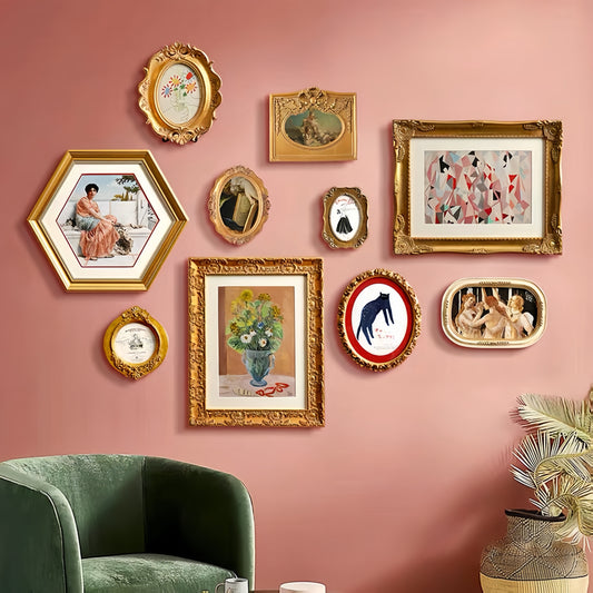 Vintage Inspired Gold Photo Frame Sets