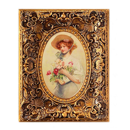 Gold Victorian Vintage Style Angel Photo Frame Wall Art