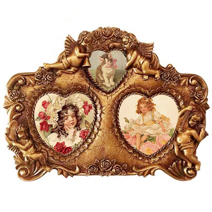 Gold Victorian Vintage Style Angel Photo Frame Wall Art