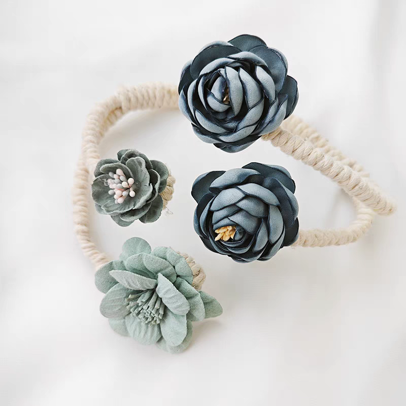 Elegant Floral Curtain Tiebacks