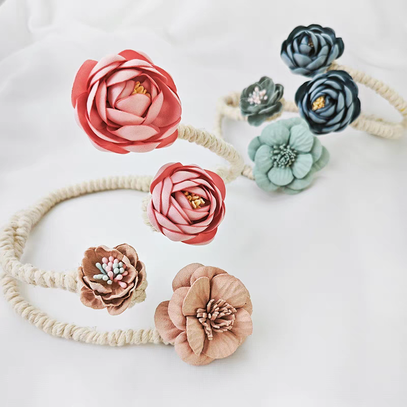 Elegant Floral Curtain Tiebacks